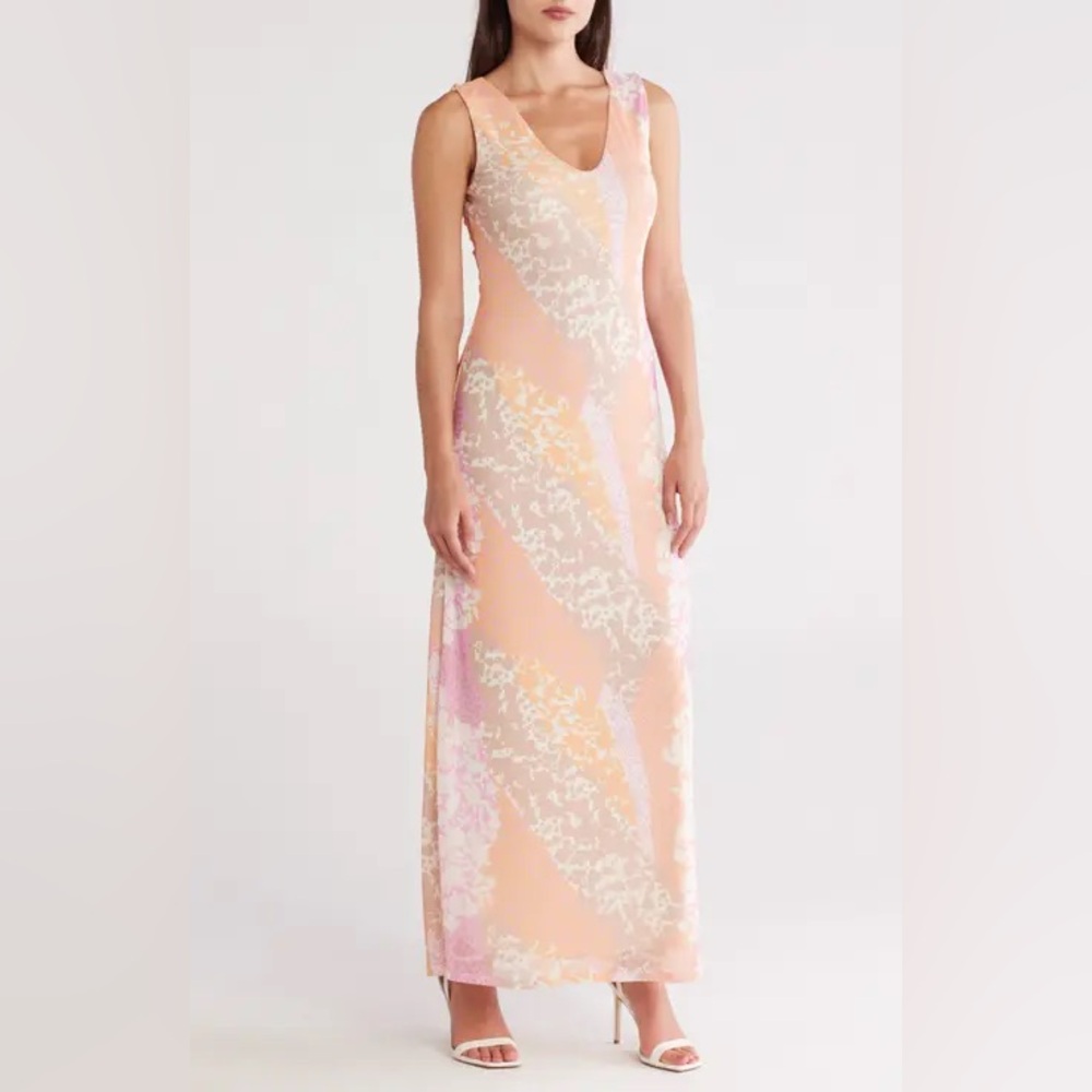 AFRM Multicolor V-Neck Dress